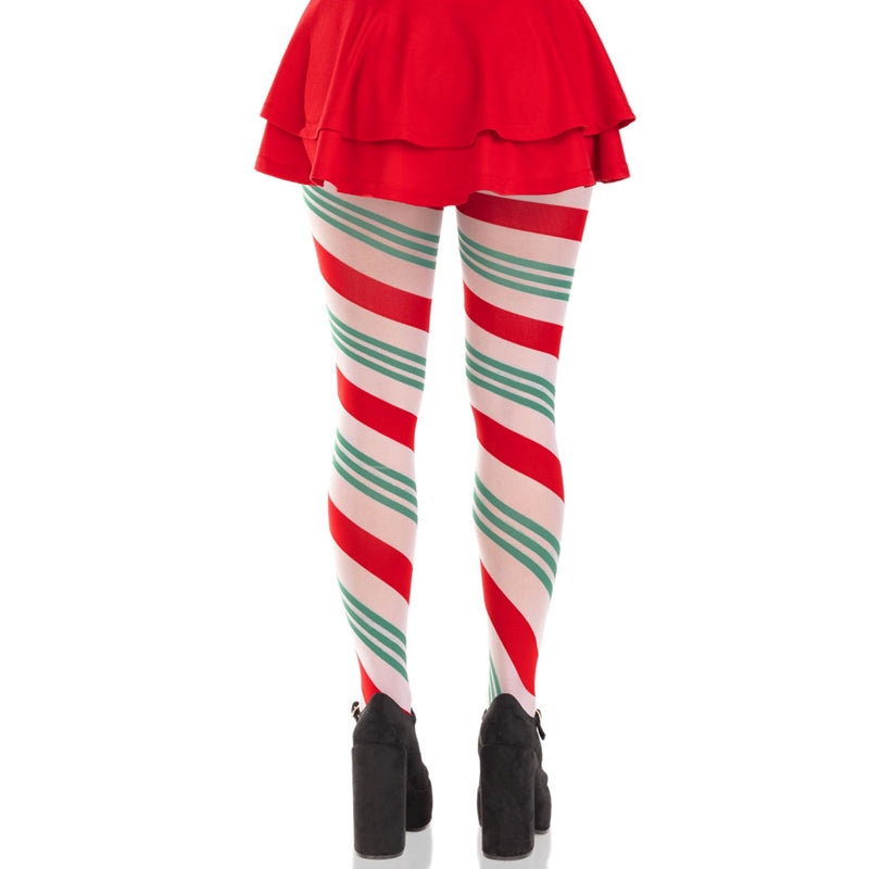 Holiday Ribbon Striped Tights