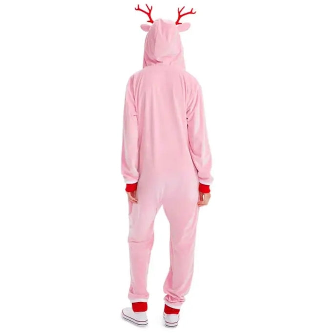 Women’s Pink Rudolph Jumpsuit