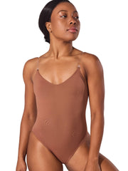 Adult Camisole Leotard with Clear Straps – Capezio Style 3532