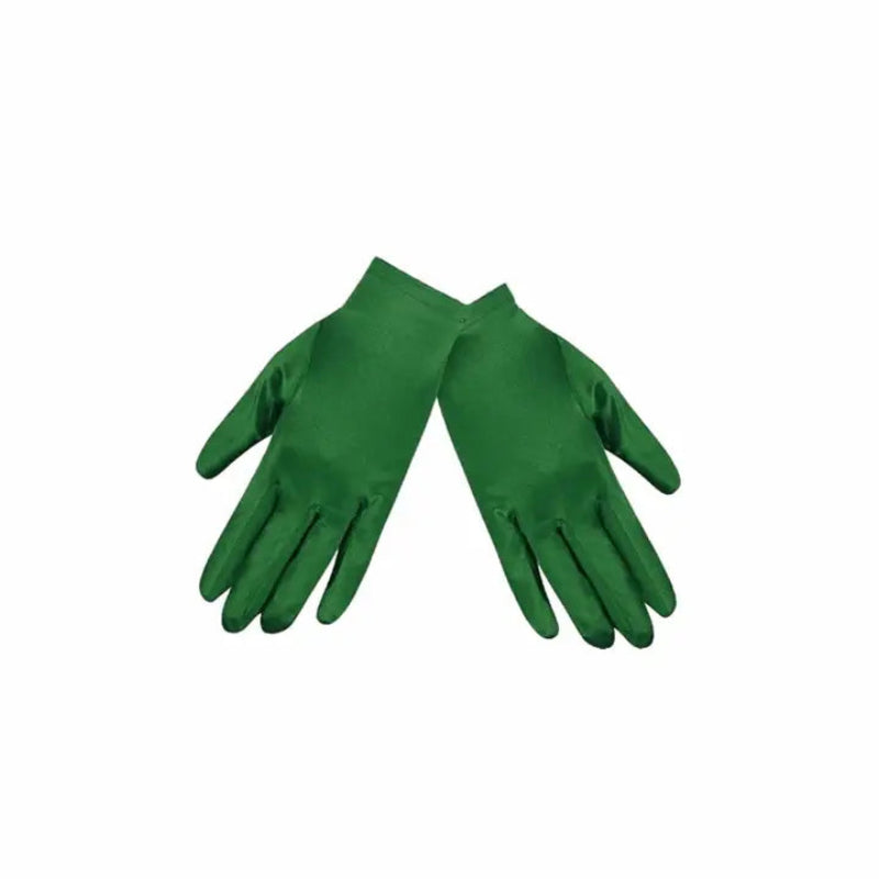 9 Inch Wrist Length Satin Gloves Adult
