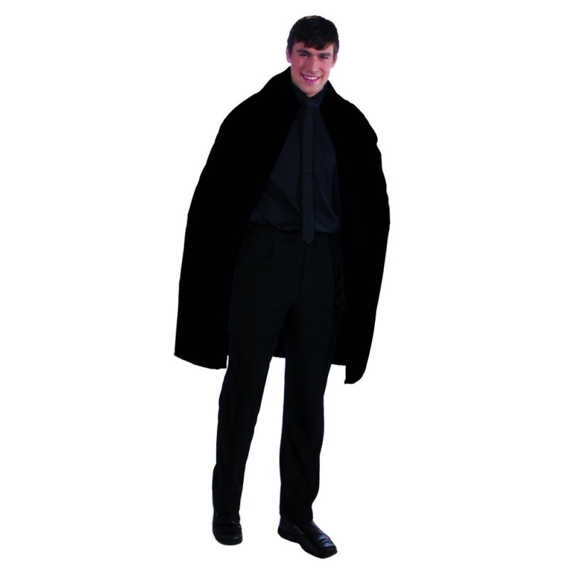 Short black cape without hood