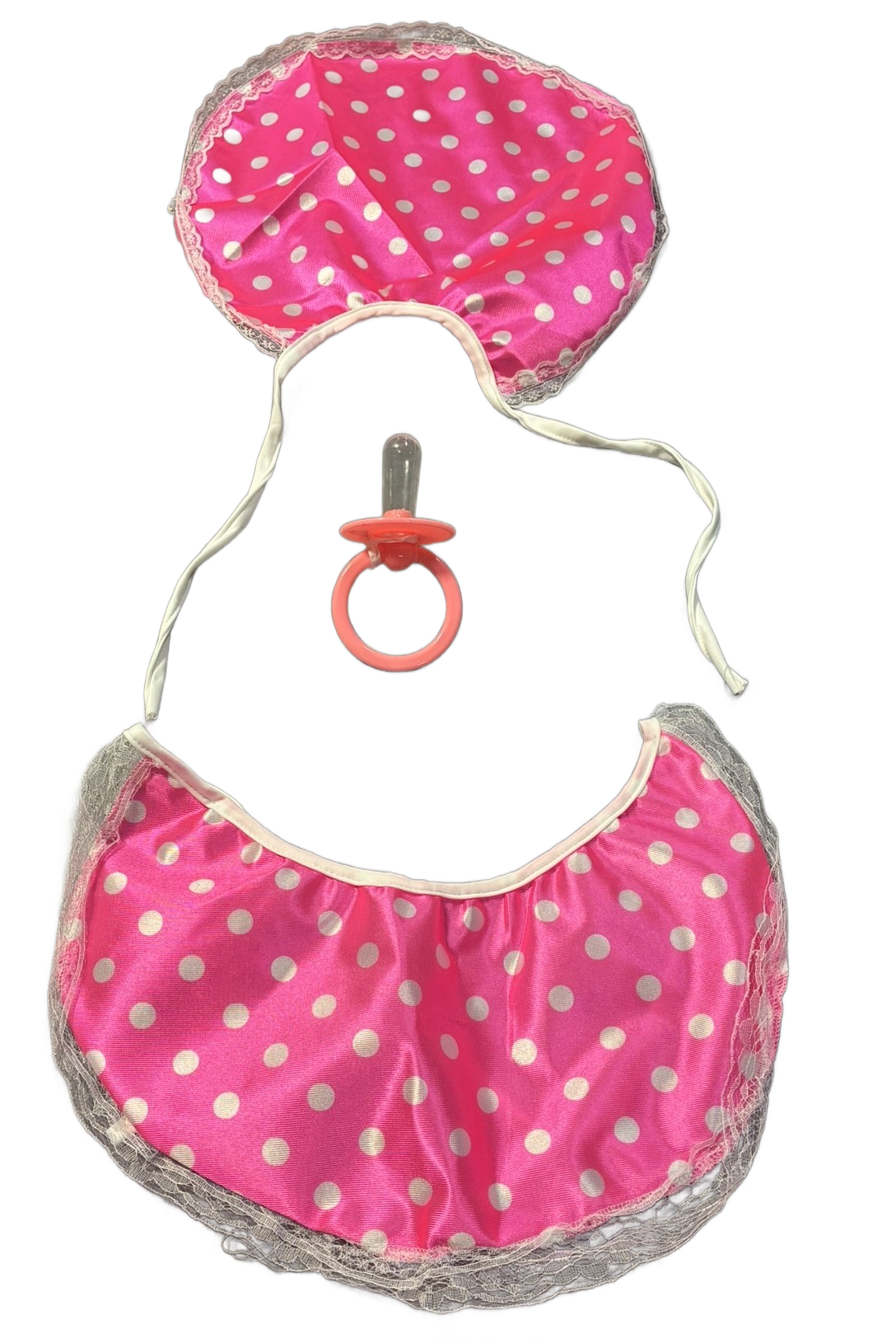 Pink Adult Baby Costume Accessory Kit