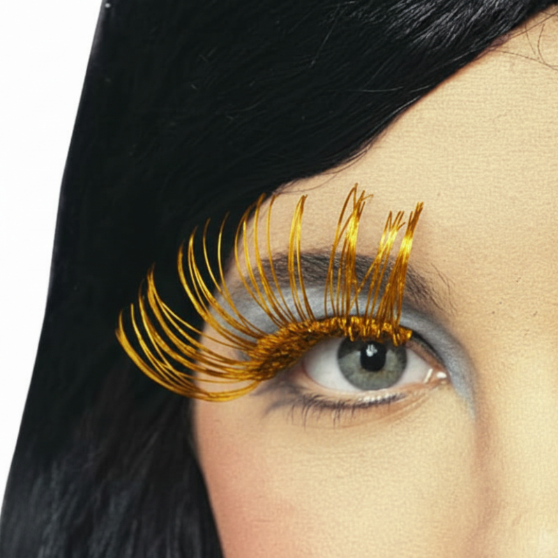 Metallic Tinsel Eyelashes - Long