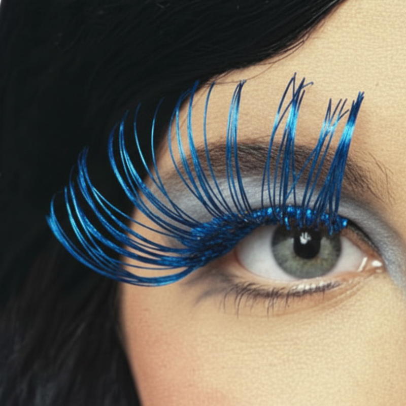Metallic Tinsel Eyelashes - Long