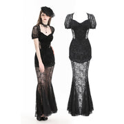 Gothic Lace Mermaid Dress Adult