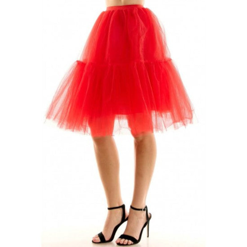 Red Midi Tutu Adult