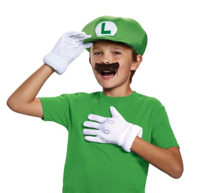 Super Mario Brothers Kids Luigi Costume Kit