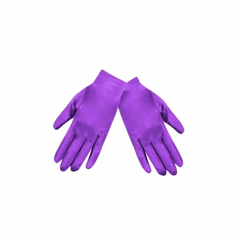 9 Inch Wrist Length Satin Gloves Adult