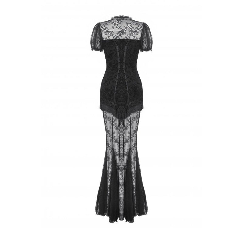 Gothic Lace Mermaid Dress Adult
