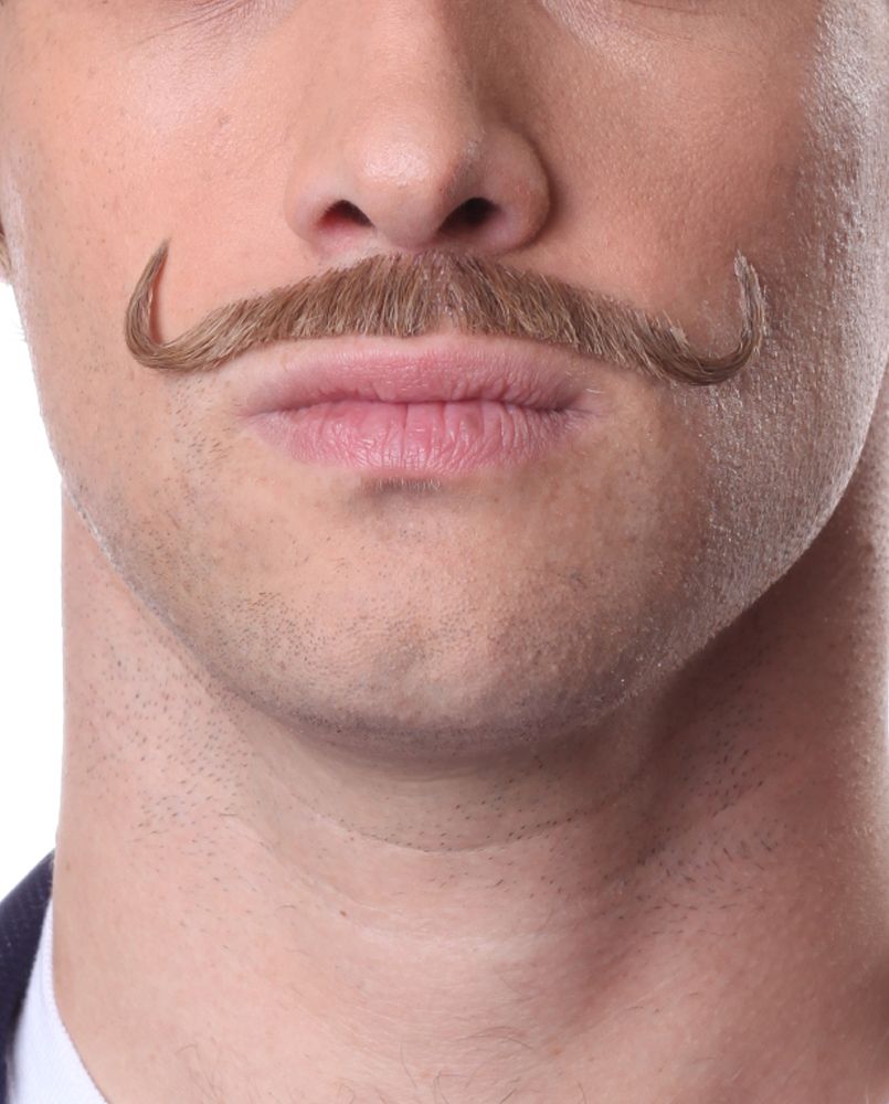 Economy Human Hair Debonair Mustache