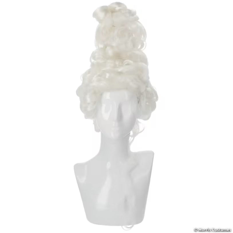 1690's Woman's White Colonial Wig