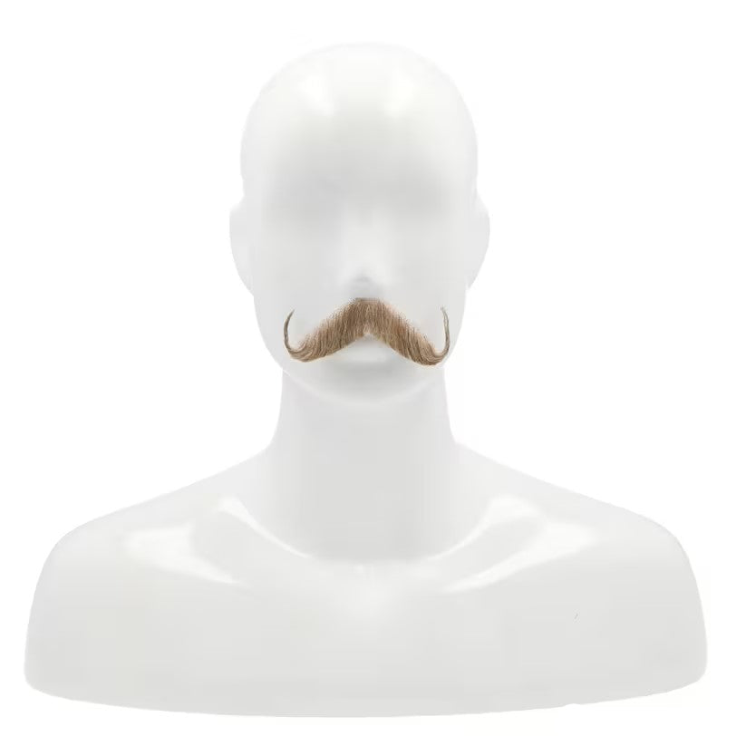 Deluxe Human Hair Handlebar Mustache