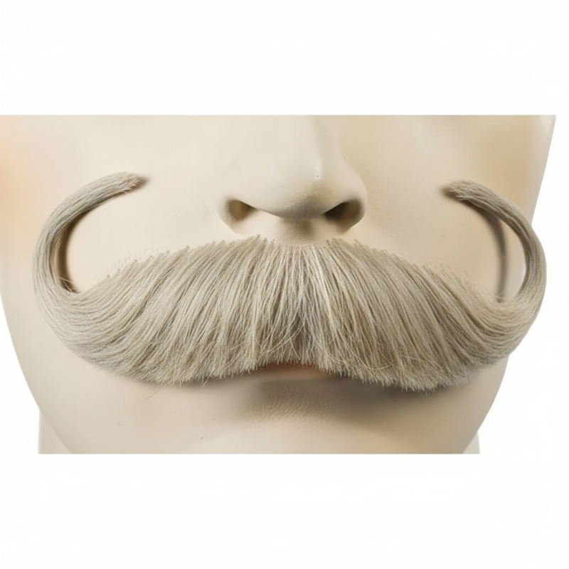 Deluxe Human Hair Handlebar Mustache