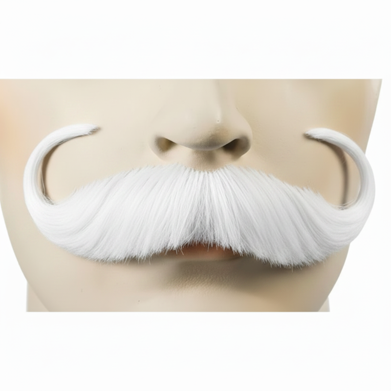 Deluxe Human Hair Handlebar Mustache