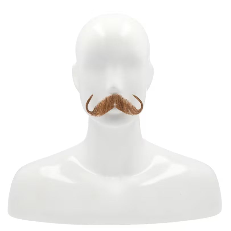 Deluxe Human Hair Handlebar Mustache