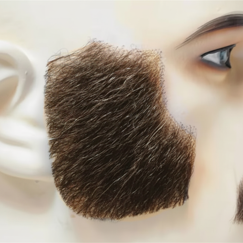Human Hair Sideburns - Deluxe