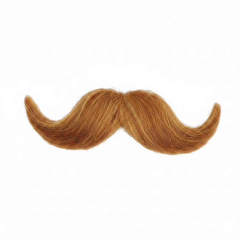 Deluxe Human Hair Small English Mustache