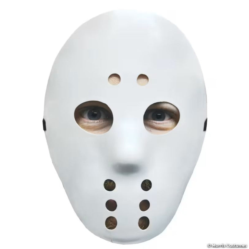 White Plastic Hockey Mask Adult