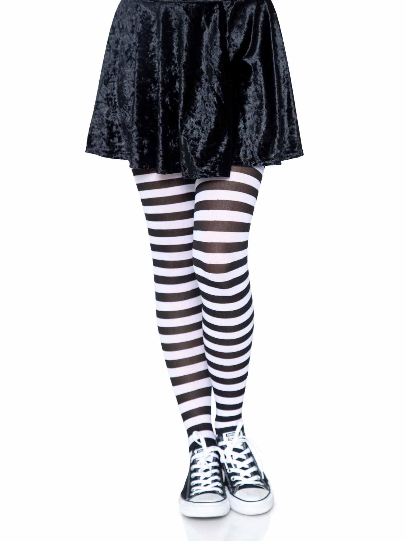 Nylon Stripe Tights - Adult