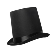 Abraham Lincoln Black Stovepipe Top Hat