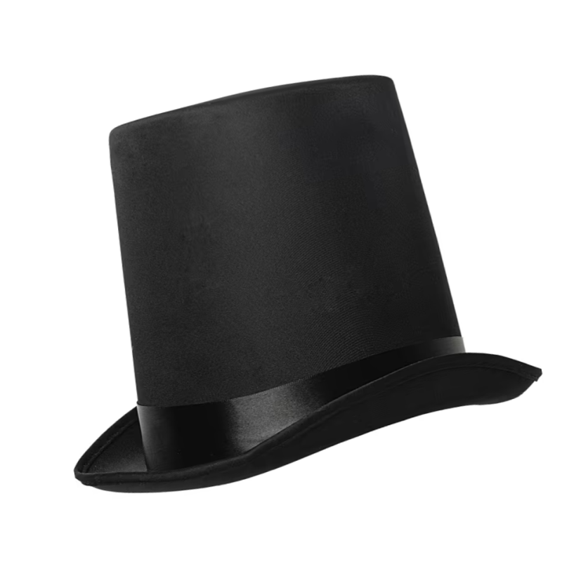 Abraham Lincoln Black Stovepipe Top Hat