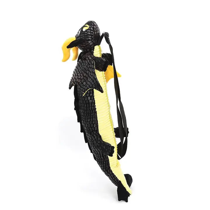 Black Dragon Stuffed Sling Bag