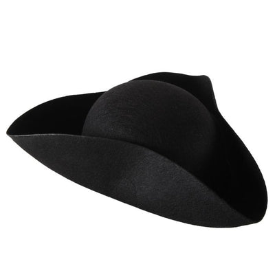 Black Felt Tricorn