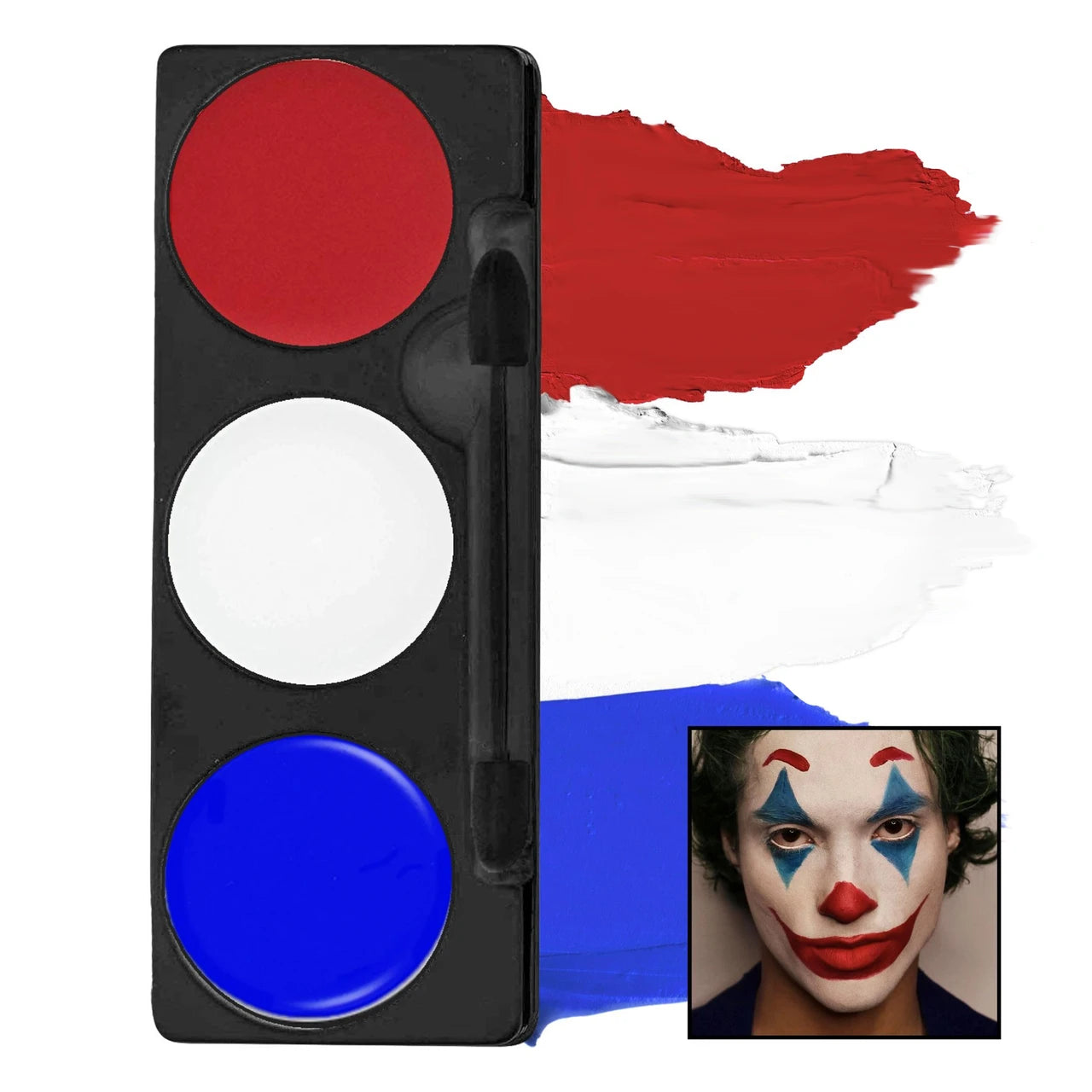 Clown Makeup Tri-Color Palette