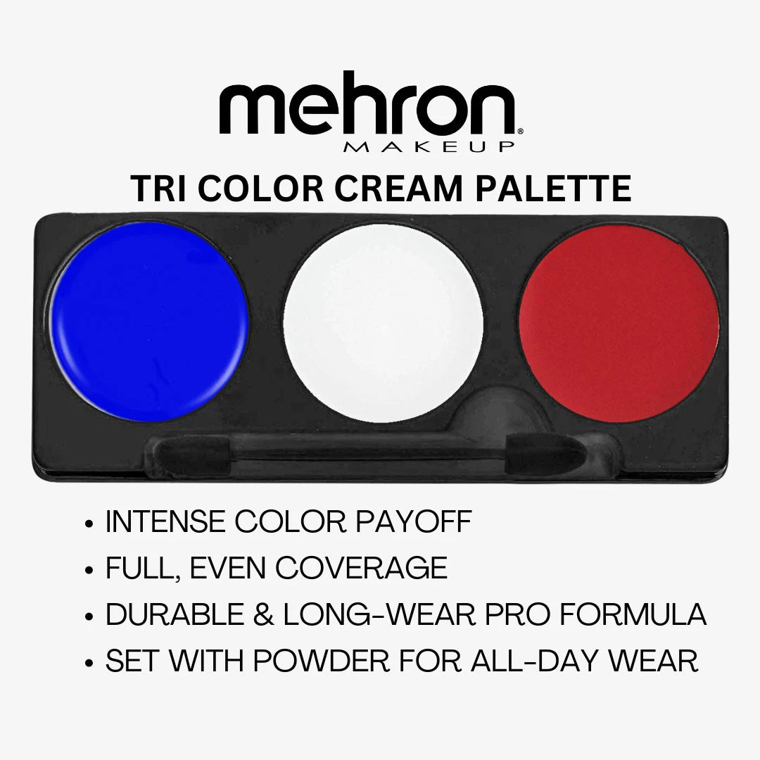 Clown Makeup Tri-Color Palette