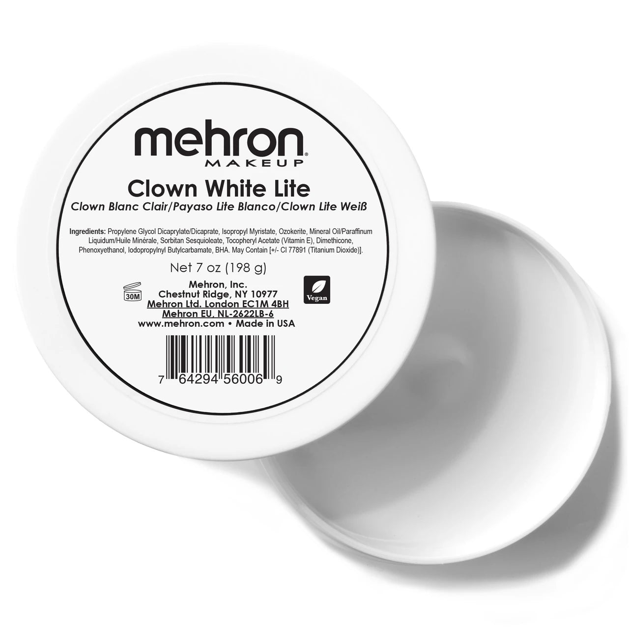 Mehron Clown White Lite Clown Makeup