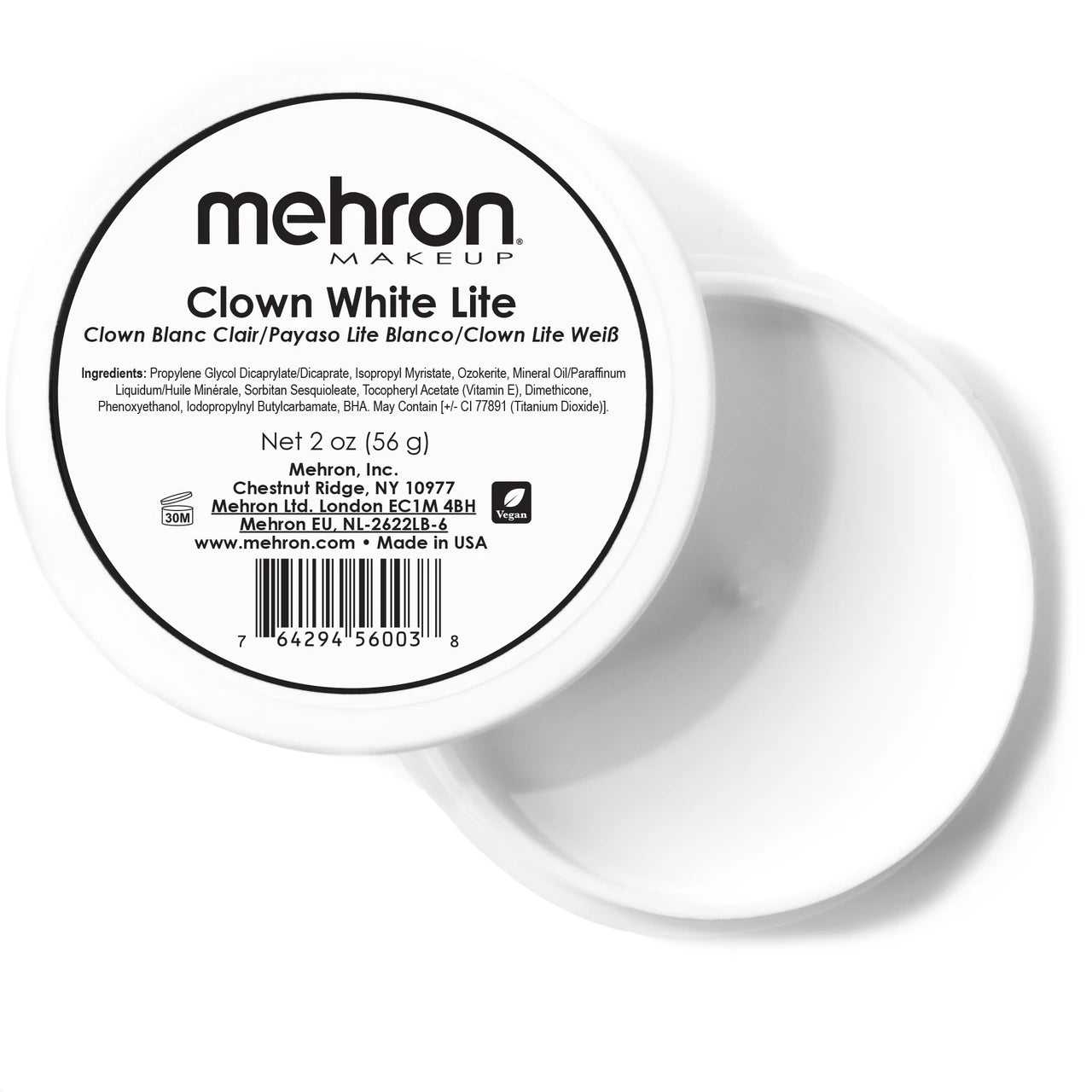 Mehron Clown White Lite Clown Makeup