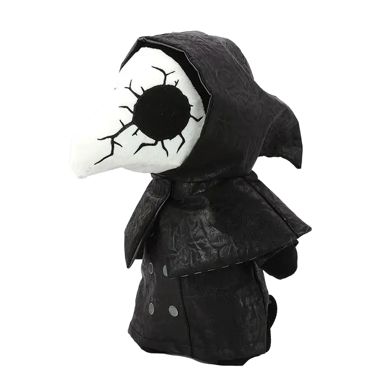 Cracked Eyes Plague Doctor Plush Backpack