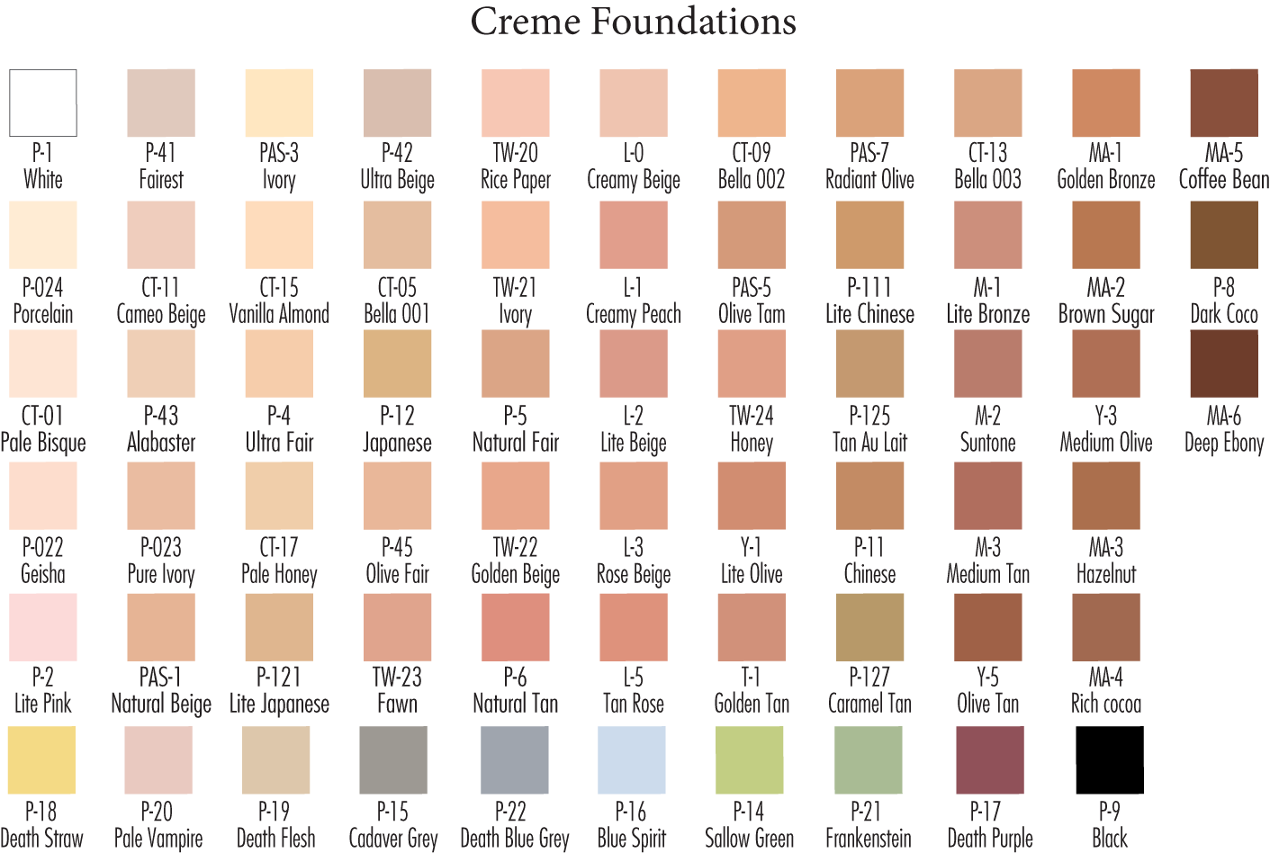 Ben Nye Creme Foundations Maple Series (MA)