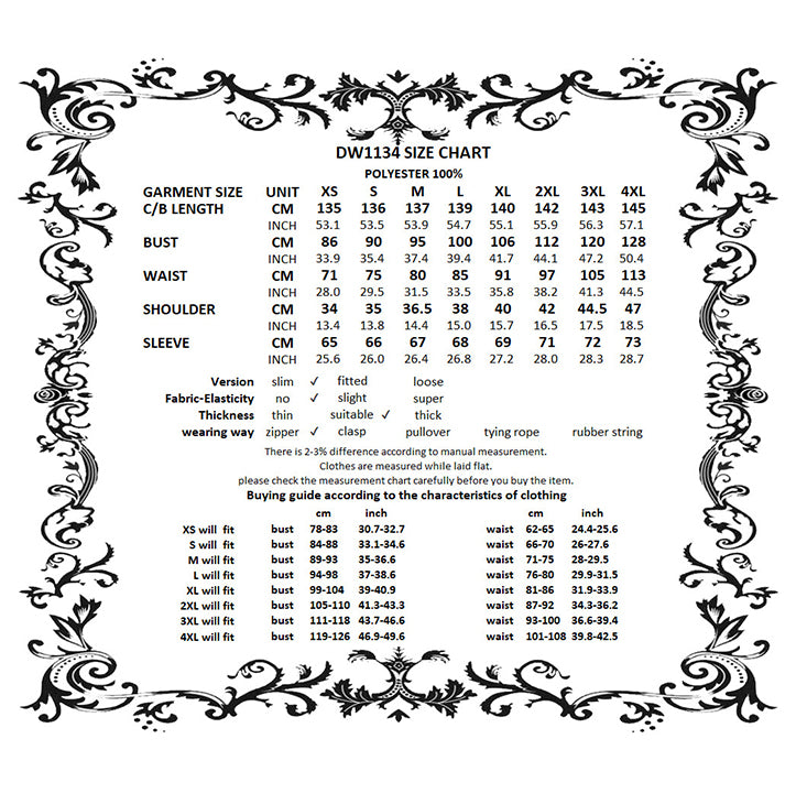 Sizing Chart