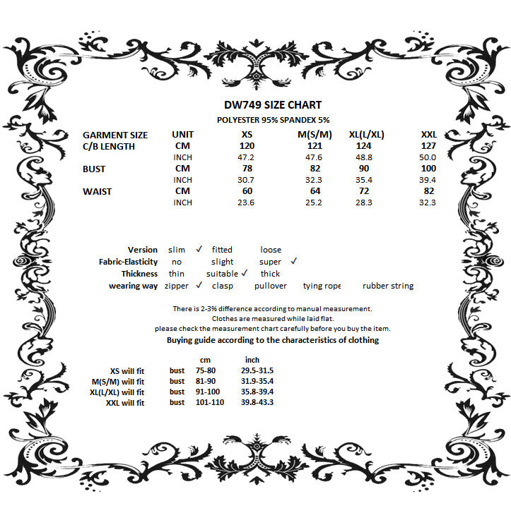 Sizing Chart