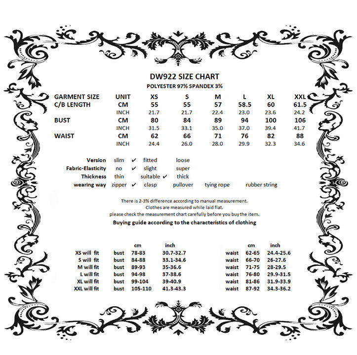 Sizing Chart