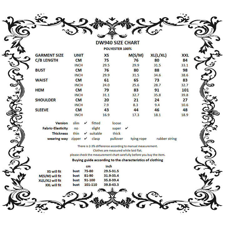 Sizing Chart