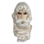Deluxe Extra Large Santa Wig And Beard Set 001EX