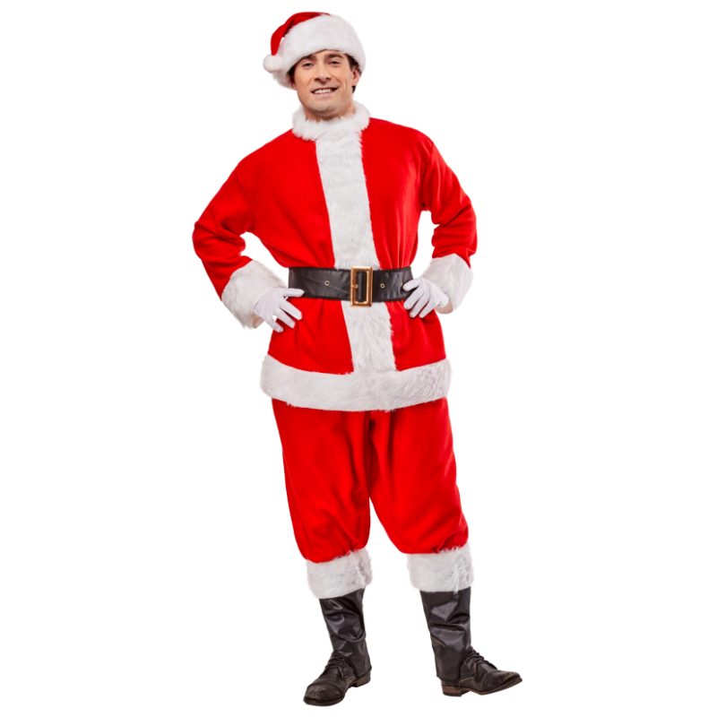 Santa Suit Flannel 6 Piece