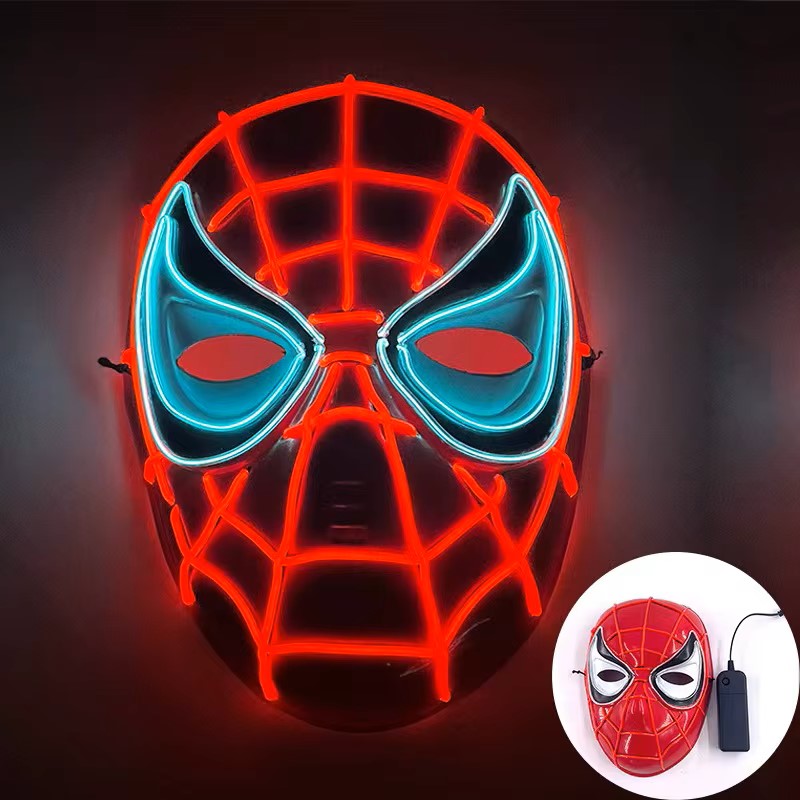 Spider Mask Aqua Neon