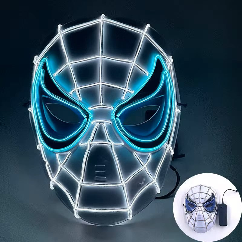 Spider Mask Aqua Neon