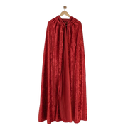 Adult Hooded Cloak - Crushed Velour Medieval Hooded Cape