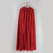 Kids Hooded Cloak - Crushed Velour Medieval Hooded Cape