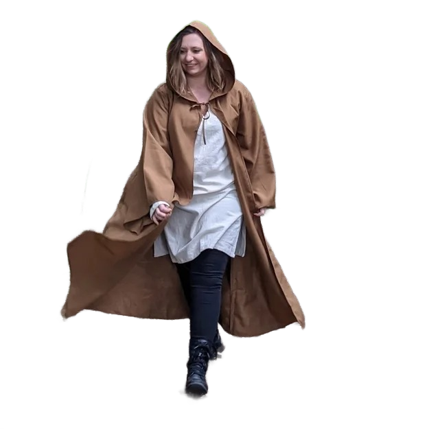 Adult Hooded Robe with Sleeves - Wizard, Monk or Space Robe