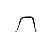 Black Mandarin Synthetic Moustache