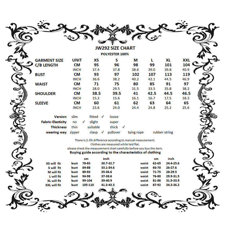 Sizing Chart