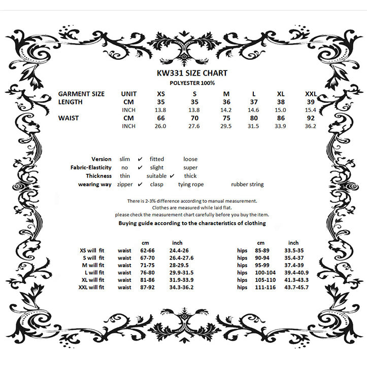 Sizing Chart