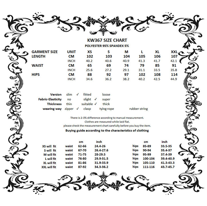 Sizing Chart
