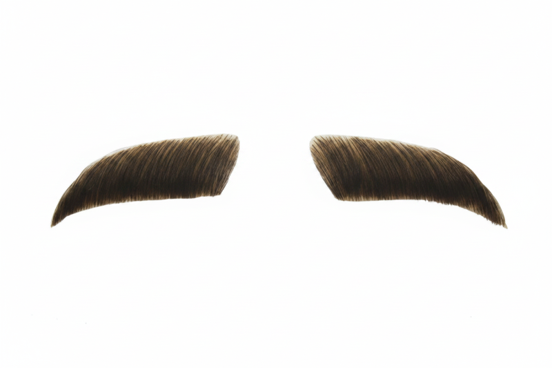 Human Hair Eyebrows - Brushed