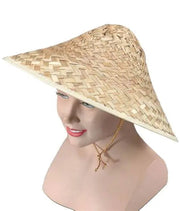 Braided Straw Coolie Hat